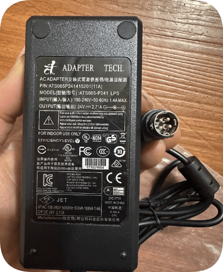 *Brand NEW* ADAPTER TECH ATS065T-P240 Supplier ADAPTER TECH ATS065T-P240 ADAPTER 24V2.71A four-pin core 4-hole